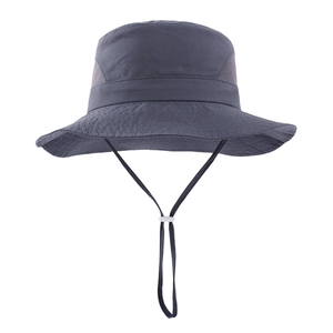 Detailed close-up of quick-dry fabric and mesh ventilation on kids' sun protection bucket hat