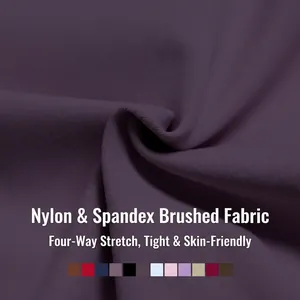 Veste de yoga violette en tissu brossé extensible 4 directions et coupe ajustée