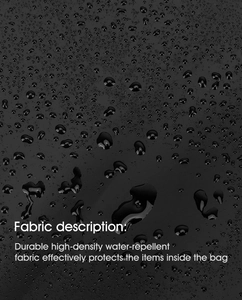 Macro shot of durable high-density water-repellent fabric with clear droplets on surface