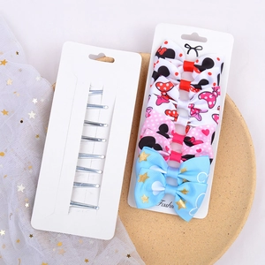 Lot de 12 barrettes à cheveux thème licorne arc-en-ciel et Minnie pour petites filles