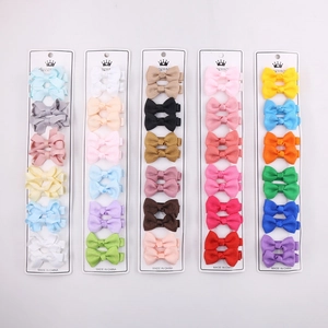 Bow Hair Clips Grosgrain Ribbon Alligator Clips Colorful Hairpins For Babies Toddlers Girls Cute Boutique Accessories