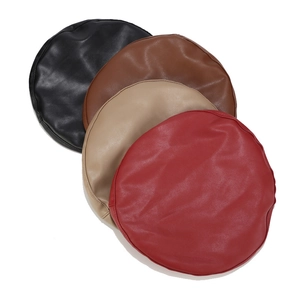 Faux leather beret hats for women in black, brown, beige, and burgundy colors