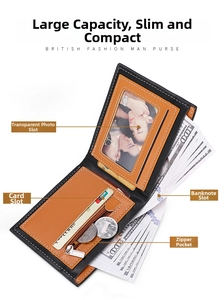 Detailed interior of carbon fiber wallet showing card slots and zipper pocket