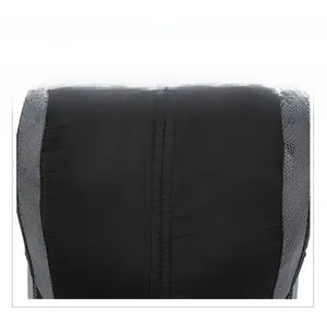 Detail view of reinforced double stitching and breathable honeycomb mesh on the sport cap