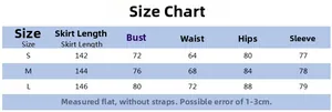Detailed size chart for autumn high neck long sleeve bodycon dress with measurements