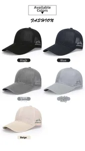 Berretti da baseball in rete multicolore con ricamo Sports Style e tessuto traspirante