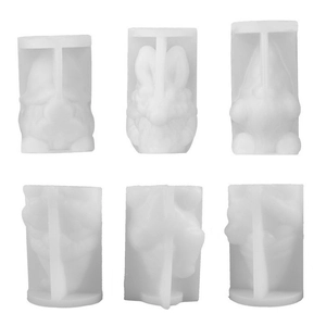 Lot de 6 moules en silicone gnome pour œufs de Pâques et bougies artisanales et DIY résine