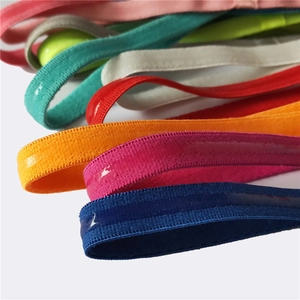 Colorful silicone grip yoga headbands showing non-slip texture and vibrant fabric colors