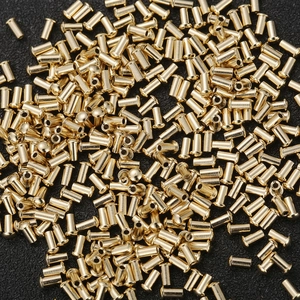 Mini Hollow Rivets Stainless Steel Gold Tubular Eyelets Precision Metal Hardware For Leather Craft DIY Projects