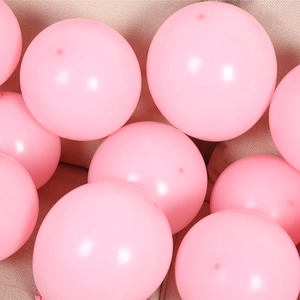 Pink matte latex balloons for wedding and birthday party decorations 10 inch set