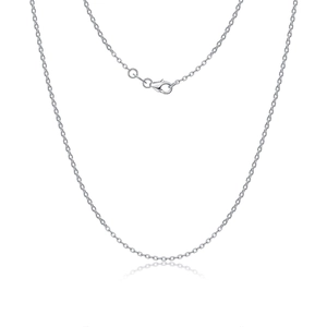 Minimalist S925 sterling silver thin link chain necklace with lobster clasp