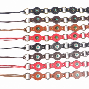 Vintage knotted waist chains with turquoise accents in assorted colors and finishes