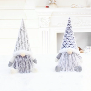 Telescopic Christmas faceless gnomes with knitted hats for holiday home decoration