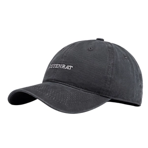 Berretto da baseball vintage grigio scuro in cotone con ricamo COYENRAT