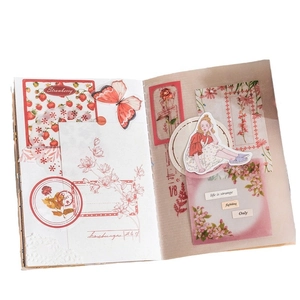 Floral PET stickers for DIY scrapbooking featuring butterflies and plants 30 pieces
