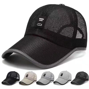 Breathable Mesh Baseball Cap Sun Protection Outdoor Sports Trucker Hat Adjustable Fashion Casual Unisex Summer Headwear