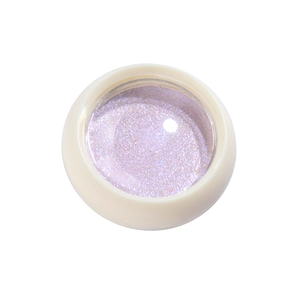 Solid aurora chrome nail powder in pink purple shade with a high-shimmer glossy finish