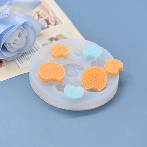 Silicone cookie mold for DIY biscuits with various creative bite-shaped designs