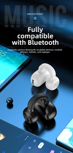 Detail view of clip-on wireless headphones showing matte finish and multi-device connection