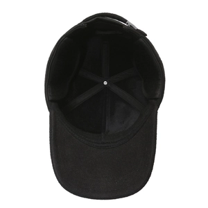 Winter baseball cap for men featuring warm ear flaps and an adjustable back strap