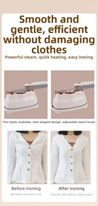 Comparison of steam iron effect on white shirt showing before and after smoothing results