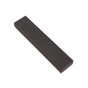 Classic rectangular brown jewelry box for bracelet and necklace packaging on white background