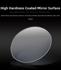 Detail view of high-hardness coated watch glass with scratch-resistant surface