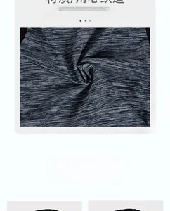 Macro detail of breathable charcoal grey ice silk fabric with fine knit texture