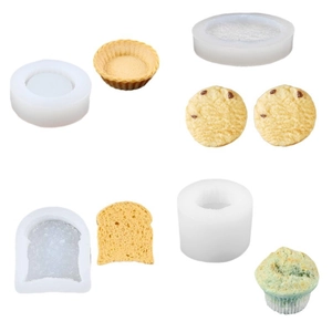 DIY silicone waffle and croissant molds for soap and candle making in high quality