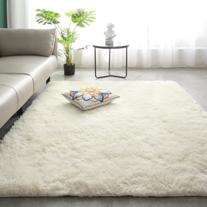 Shaggy Area Rug Long Pile Polyester Tie Dye Gradient Soft Plush For Living Room Bedroom Modern Minimalist Floor Carpet