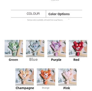 Mini crochet flower bouquets in seven vibrant colors for Mother's Day gifts