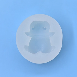 Runde Silikonform mit niedlicher Schweinefigur für DIY-Handwerk und Backen geeignet