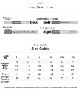 Detailed size chart for retro lantern sleeve printed dress including S to 3XL measurements