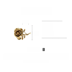 Detailed size and weight specs for the large alloy rose gold floral statement ring