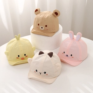 Casquettes de baseball respirantes pour bébés avec oreilles 3D et motifs animaux