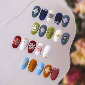 Autocollants Art Des Ongles Relief 5D Bohème Mandala Dentelle Rétro Décoration De Manucure DIY Pour Femmes