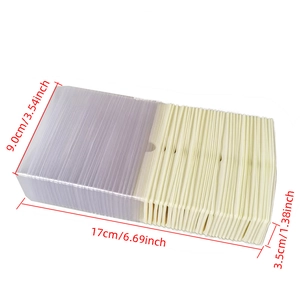 Detail view of 17x9cm transparent lash packaging dimensions for eyelash tray containers