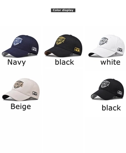 Detail of Force New York 1985 embroidery and various colors of cotton baseball caps