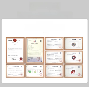 Detailed view of company certifications and product design patents for quality assurance.