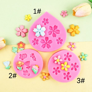 Moule En Silicone Fleur Marguerite Cerisier Pour Décoration Gâteau Fondant Chocolat Résine Argile Bricolage Pâtisserie