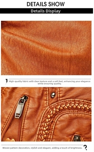 Detail of caramel faux leather bag featuring lychee texture and hand-woven pattern