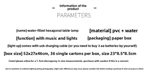 Détails de lanterne de Noël LED montrant matériau PVC, musique et options d'alimentation USB