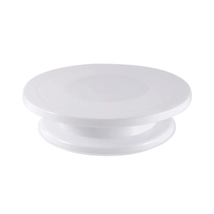 Food-grade PP rotating cake turntable with 360-degree rotation for baking and decorating