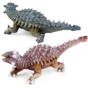 Set de juguetes de dinosaurio Ankylosaurus realista con espinas y cola de maza en relieve