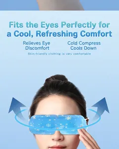 Close-up of snowflake pattern eye mask showing the cooling circulation technology