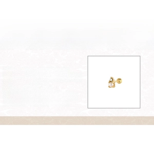 Detailed specs showing S925 silver pearl stud earring with cubic zirconia and 7mm size