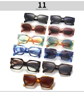 Collection of eleven stylish oversized sunglasses in assorted colors and patterns