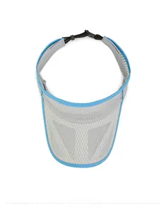 Top view of kids quick-dry sun visor with breathable mesh and adjustable buckle strap