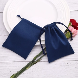Velvet Jewelry Bags Soft Flannel Drawstring Pouches Small Gift Bags For Rings Earrings Necklaces Storage Organizer
