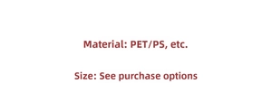 Detail showing PET and PS material specifications for champagne lace Christmas ornaments